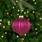 Northlight Glittered Onion Glass Christmas Ornaments - 3.25" - Maroon - 4ct